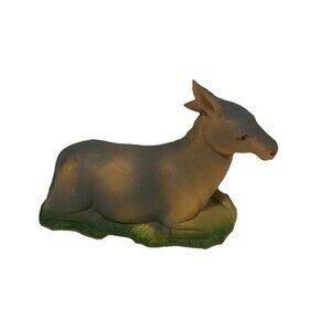 Vintage ART Plastics Nativity DONKEY Replacement Figurine Hong Kong Christmas